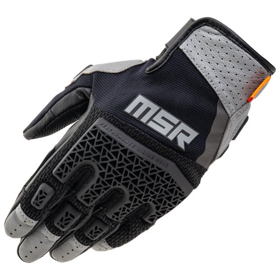MSR La Sal with Molded TPR, D3O Adventure/Off-Road Glove (Grey, XX-Large)