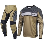 MSR Legend Offroad Dirt Bike Motocross Jersey and In-The-Boot Pants Combo Tan Medium Jersey, 32" Pant