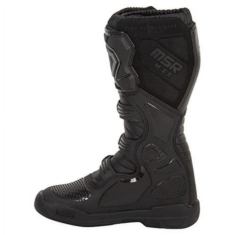 MSR M3X Motocross Boot (10, Black) - Walmart.com