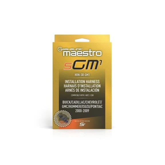 MSR HRN-SR-GM1 MSR Compatible Radio Replacement Harness for Select GM Vehicles 2000 Plus