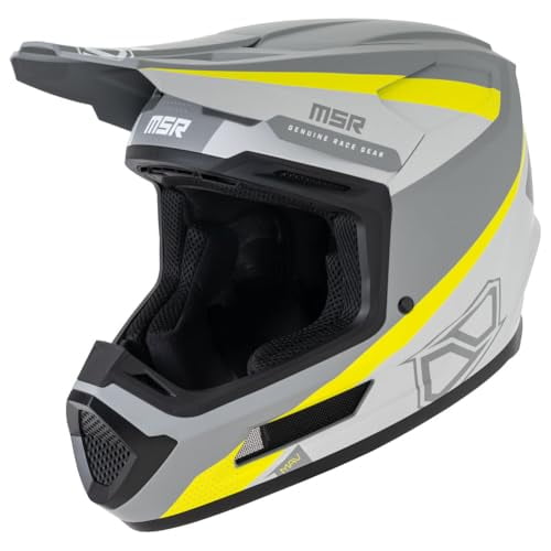 MSR Mav Inertia Dirt Bike Motocross Helmet w/MIPS Large Matte Grey/Hi-Vis