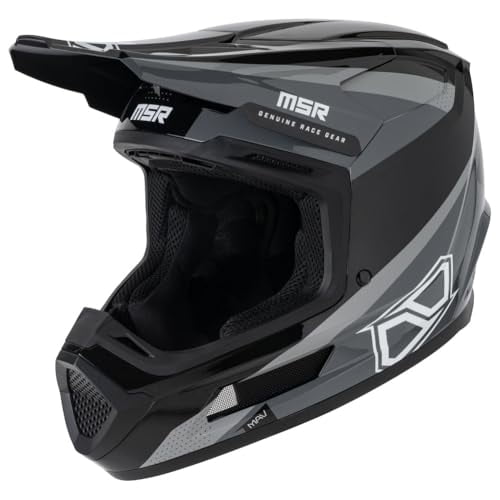 MSR Mav Inertia Dirt Bike Motocross Helmet w/MIPS X-Large Black/Grey
