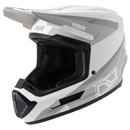 MSR Mav Inertia Dirt Bike Motocross Helmet w/MIPS X-Large Matte White/Grey