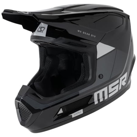MSR™ Mav Sensor Dirt Bike Motocross Helmet w/ MIPS Large Black/Grey