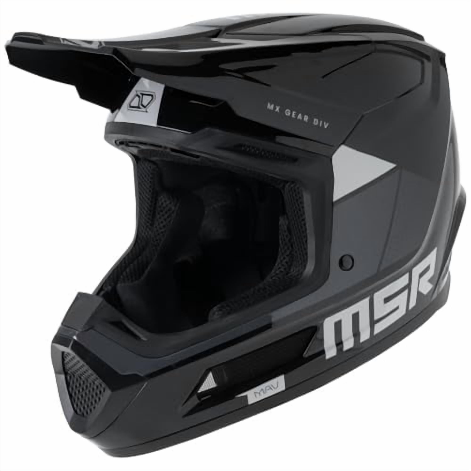 MSR™ Mav Sensor Dirt Bike Motocross Helmet w/ MIPS X-Small Black/Grey