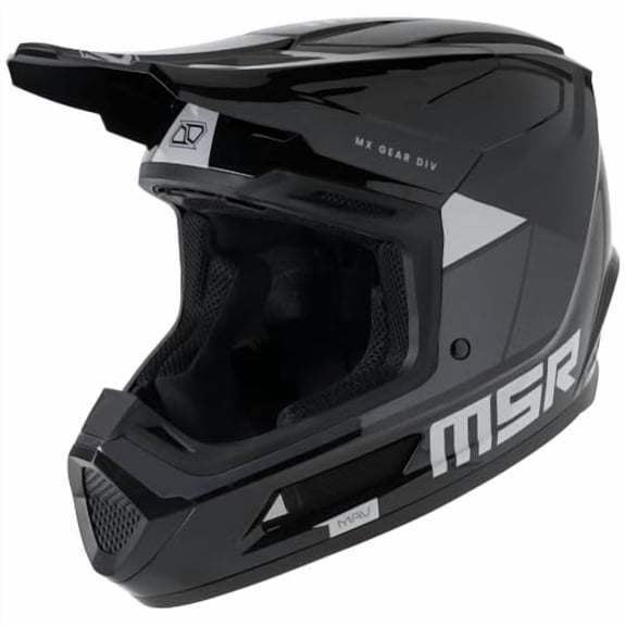 MSR Mav Sensor Dirt Bike Motocross Helmet w/ MIPS X-Small Black/Grey