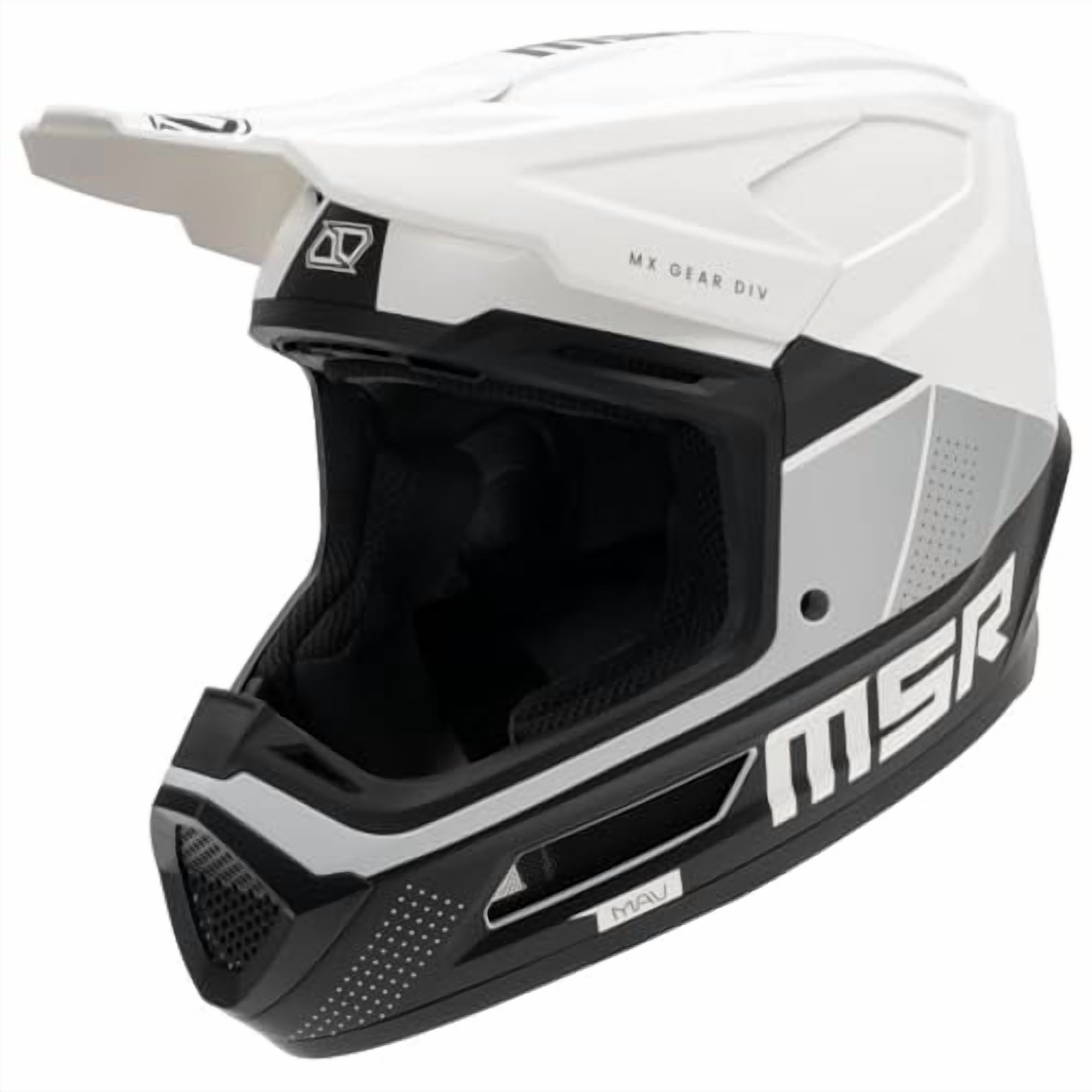 Casco de Motocross y Dirt Bike MSR™ Mav Sensor con MIPS, Talla XX-Large, Blanco Mate/Negro