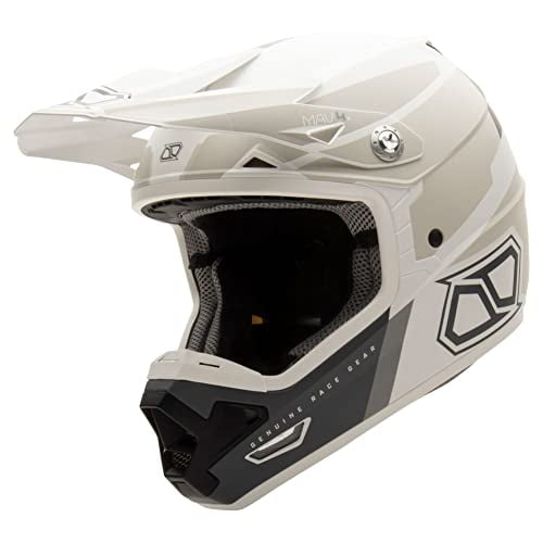 MSR Mav4 Inertia w/MIPS Dirt Bike Motocross Helmet (X-Large, Whiteout)