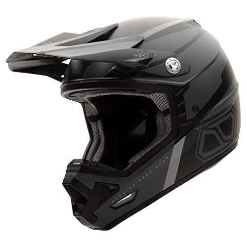 MSR Mav4 w/MIPS Dirt Bike Motocross Helmet Motorcycle (Medium, Blackout Inertia)