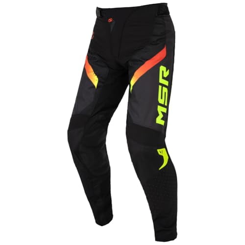 MSR NXT Grid Dirt Bike Motocross MTB Pants 34" Black/Neon