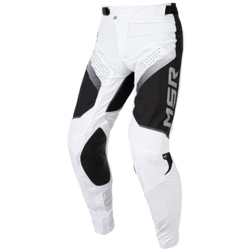 MSR NXT Grid Dirt Bike Motocross MTB Pants 34" White/Grey