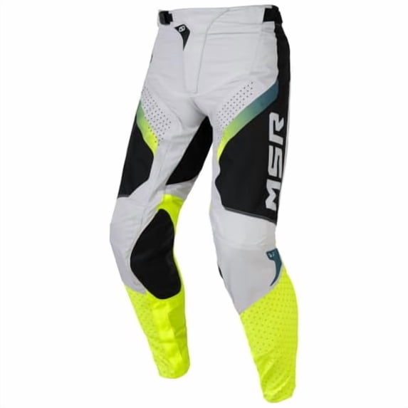 MSR NXT Grid Dirt Bike Motocross MTB Pants 40" Hi-Viz/Grey/Blue