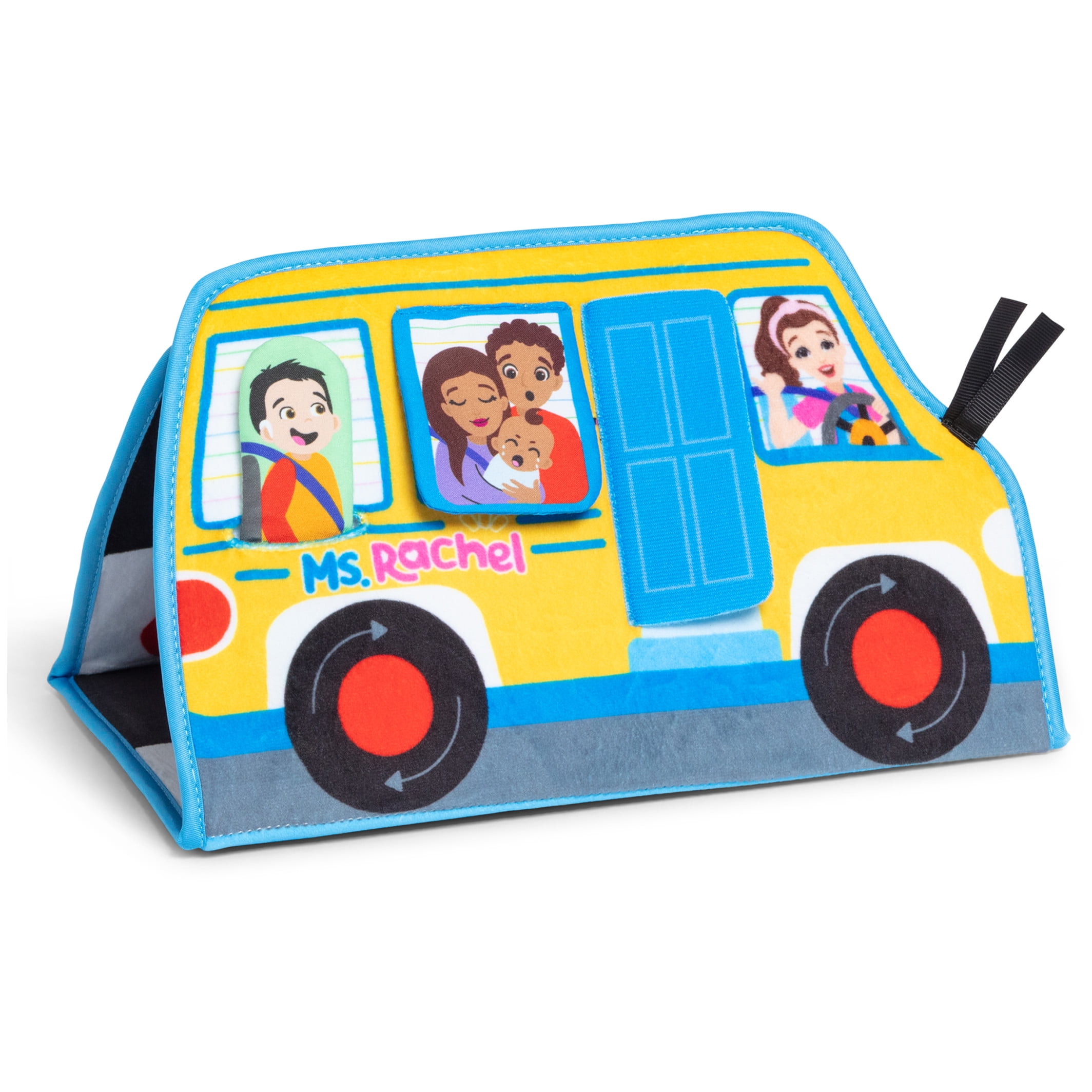 Ms. Rachel Official Tummy Time Plush Activity Bus 