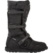 MSR Waterproof Adventure Motorcycle Boots   Men s Black Full-Grain Leather Riding Boots with Te-Por Waterproof Membrane, Injection-Molded Protection, Steel Shank & Anti-Slip Rubber Sole   Size 13