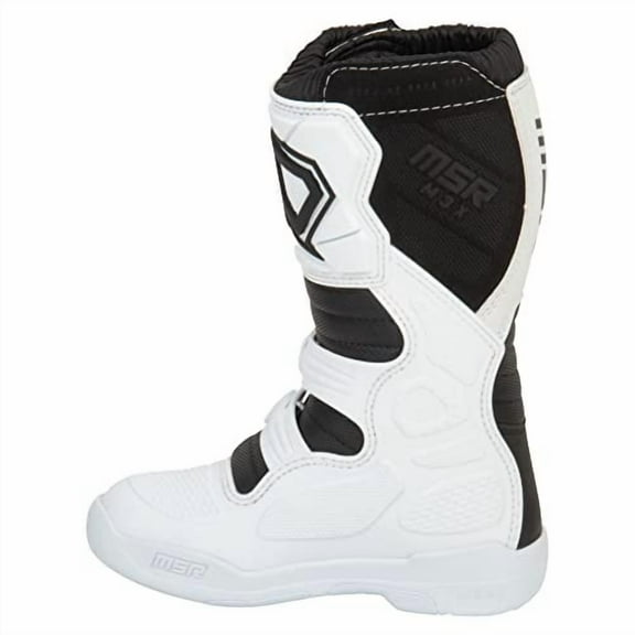 MSR Youth M3X Motocross Boots White Size 1