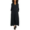 thumbnail image 1 of MSRP $100 Alfani Polo-Collar A-Line Dress Black Size Small, 1 of 1