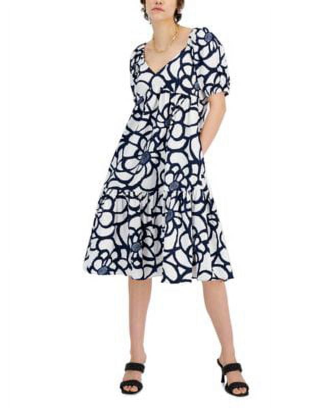 INC International Concepts Printed A Line Midi Dress Orla Garden 2XL -  Walmart.com