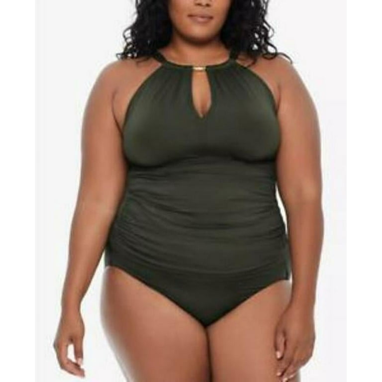 Dark green tankini cheap