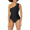 thumbnail image 1 of MSRP $118 Calvin Klein Womens One-Shoulder Starburst Black Size 10, 1 of 2