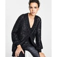 thumbnail image 1 of MSRP $120 Inc International Concepts Overd Sequin Cardigan Black Size Small, 1 of 1