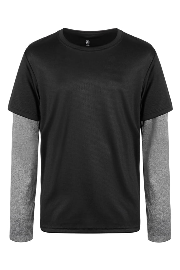 MSRP $14 Ideology Toddler & Little Boys Faux-Layer Long-Sleeve T-Shirt, Size 4T