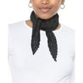thumbnail image 1 of MSRP $19 Inc International Concepts Pleated Square Scarf Black Size OSFA, 1 of 1
