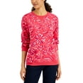 thumbnail image 1 of MSRP $20 Karen Scott Womens Ojai Blooms Fleece Top Red Size Medium, 1 of 1