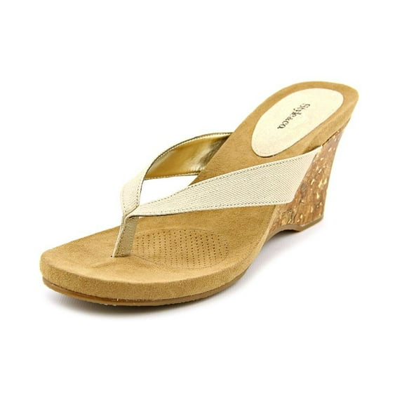 MSRP $23 Style & Co Chicklet Women Wedge Sandal Blue Size 10