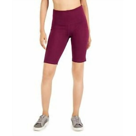 MSRP $25 Id Ideology Plus Size Sweat Set Bike Short Winter Purple Size 4X