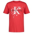 thumbnail image 1 of MSRP $28 Calvin Klein Big Boys Splatter Short Sleeve T-shirt Red Size Medium, 1 of 1