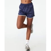 Cotton On Body Womens Retro Gym Shorts Navy M