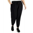 thumbnail image 1 of ID Ideology Plus Size Solid Fleece Jogger Pants Deep Black 3X, 1 of 7
