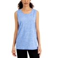 thumbnail image 1 of Karen Scott Womens Space Dyed Tunic Tank Top Ultramarine L, 1 of 2