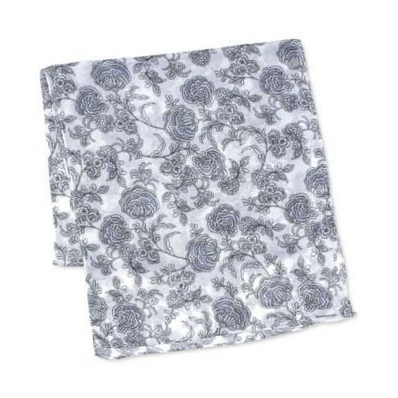 MSRP $35 Echo 23 Valencia Bi-Color Floral Wrap Scarf White Size OSFA