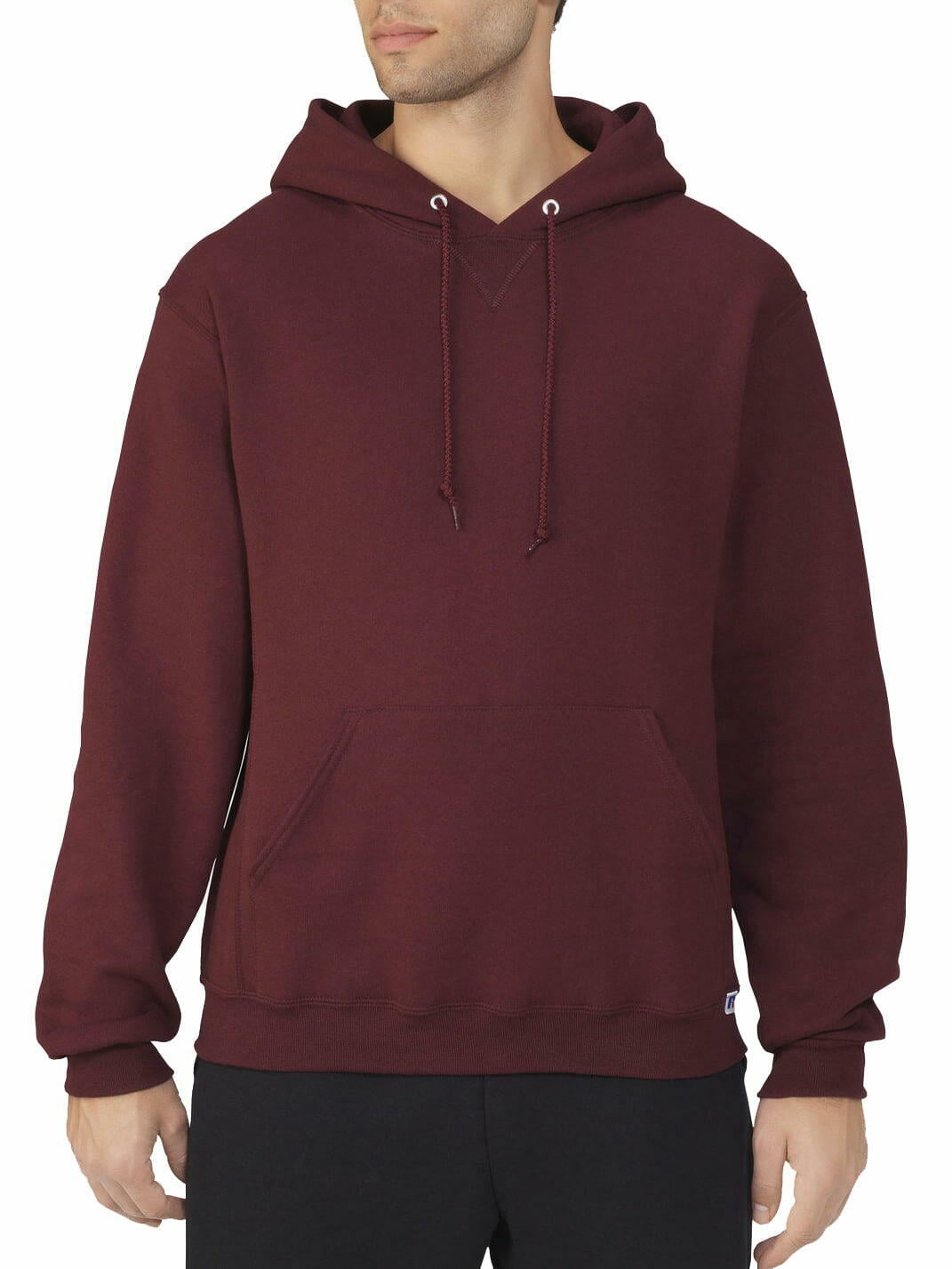 MSRP 35 Russell Athletic Mens Fleece Hoodie Maroon Red Size Medium