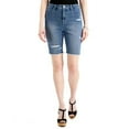 thumbnail image 1 of MSRP $35 Style & Co Ripped Denim Bermuda Shorts Blue Size 6, 1 of 5