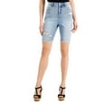 thumbnail image 1 of MSRP $35 Style & Co Women High-Rise Ripped Denim Bermuda Shorts Blue Size 4, 1 of 5