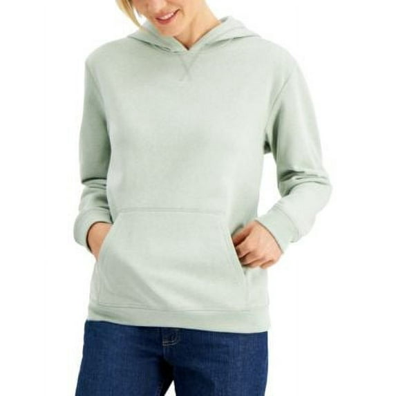 MSRP $37 Karen Scott Hooded Sweatshirt Green Size Medium