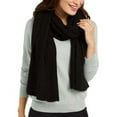 thumbnail image 1 of MSRP $39 Inc Twisted Rib Muffler Scarf Black One Size, 1 of 1