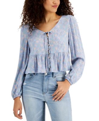 juniors peplum top