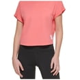 thumbnail image 1 of Calvin Klein Performance Bungee Hem Pocket Cotton T-Shirt Hibiscus XL, 1 of 3
