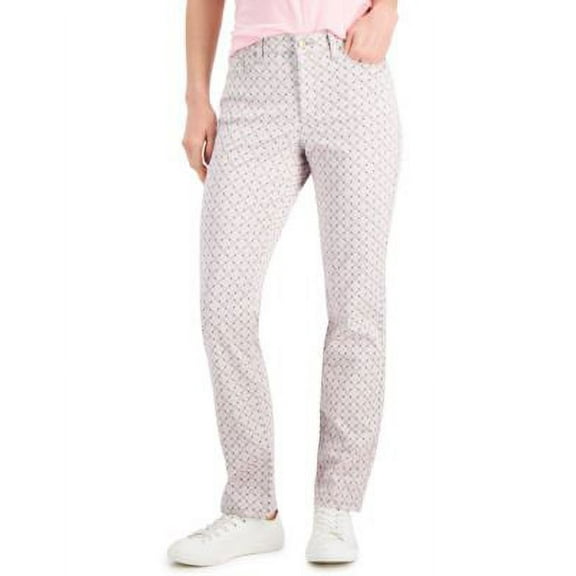 Charter Club Lexington Printed Jeans Bubble Bath Geo Pink 6