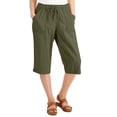 thumbnail image 1 of MSRP $40 Karen Scott Womens Pull-On Cotton Charlie Capri Pants Navy Size XS, 1 of 1