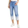 thumbnail image 1 of MSRP $40 Style & Co Women Petite Ombre High Rise Straight Crop Jeans Size 4P, 1 of 2