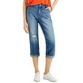 thumbnail image 1 of MSRP $40 Style & Co Womens Curvy Cuffed Capri Jeans Blue Size 18, 1 of 5