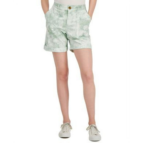 Style & Co Womens Roll-Cuff Bermuda Shorts Omphalodes 4