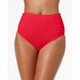 thumbnail image 1 of MSRP $44 Bar Iii Shirred High-Rise Bikini Bottoms Size XL, 1 of 1