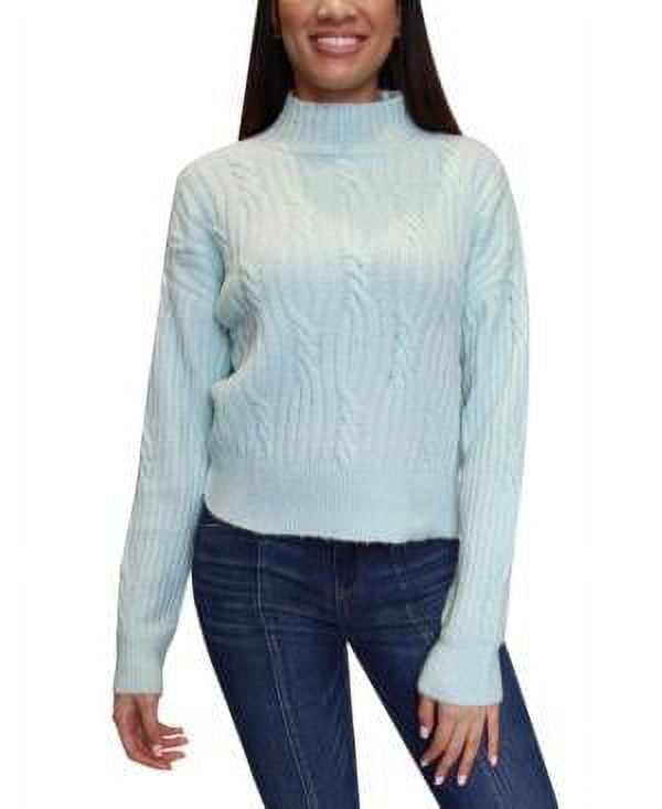 Almost Famous Crave Fame Juniors Ribbed Cropped Sweater Green Size X Small