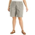 thumbnail image 1 of MSRP $45 Karen Scott Plus Size Shorts Beige Size 20W, 1 of 2