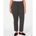 thumbnail image 1 of MSRP $45 Karen Scott Women Plus Size Comfort Straight-Leg Pants Charcoal Size 2X, 1 of 1